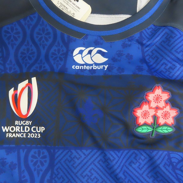 実際に弊社で買取させて頂いた【未使用】カンタベリー ラグビー ジャパンRWC2023/日本代表 レプリカオルタネイトジャージ アウェイ RG33981WC/XLの画像 5枚目