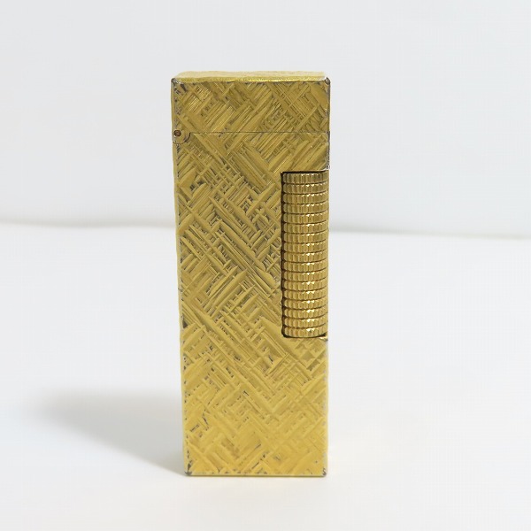 実際に弊社で買取させて頂いたdunhill/ダンヒル ガスライター サイドローラー クロスライン ゴールド 