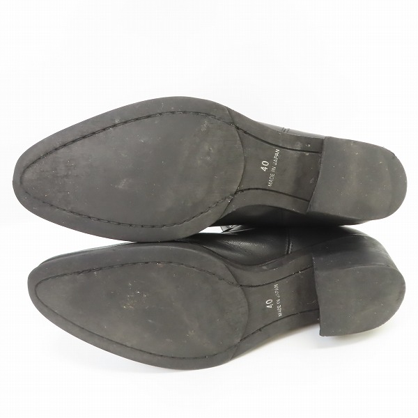 実際に弊社で買取させて頂いたNO ID./ノーアイディー エクセラバックジップブーツ/ヒールブーツ ブラック 837208-586F/40の画像 2枚目