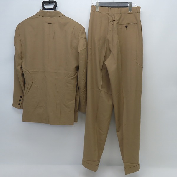 実際に弊社で買取させて頂いたJEAN PAUL GAULTIER HOMME/ジャンポールゴルチエ オム セットアップスーツ ダブル/48の画像 1枚目