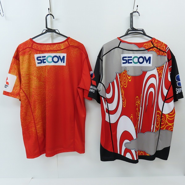 実際に弊社で買取させて頂いたCANTERBURY/カンタベリー SUNWOLVES/サンウルブズ レプリカホームジャージ ラグビーウェア 2点セットの画像 1枚目