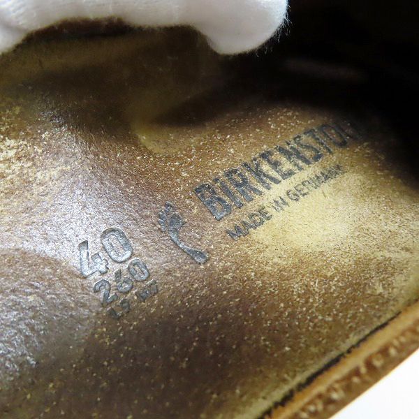実際に弊社で買取させて頂いたBIRKENSTOCK/ビルケンシュトック BOSTON BS/ボストン レザー サンダル 0760893 26の画像 5枚目