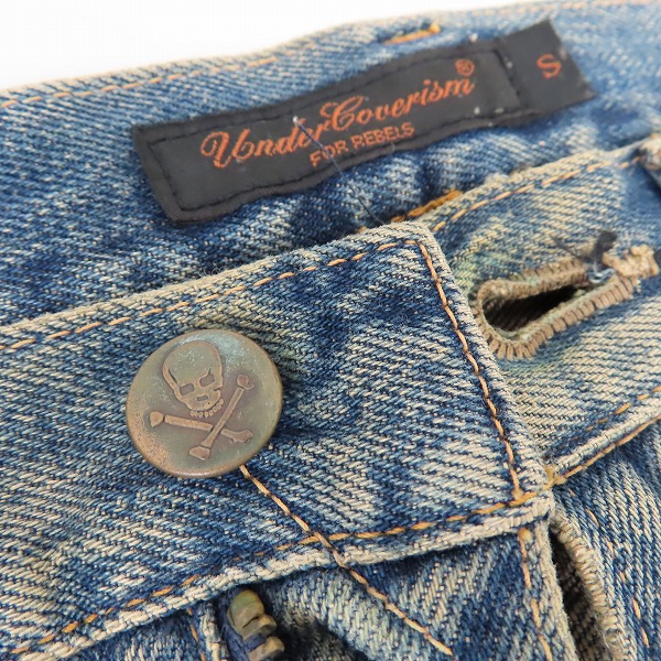 実際に弊社で買取させて頂いたUnderCoverism/アンダーカバーイズム 04AW but beautiful期 B264-P12 デニムパンツ/Sの画像 6枚目