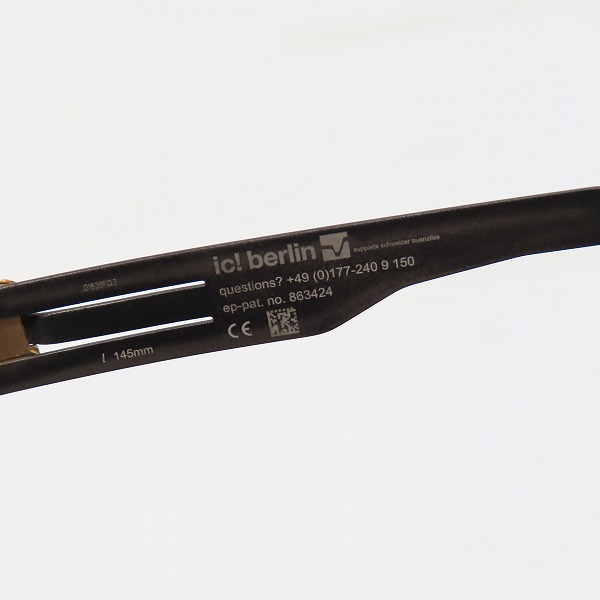 実際に弊社で買取させて頂いたic! berlin/アイシーベルリン POWER LAW サングラス/アイウェアの画像 5枚目