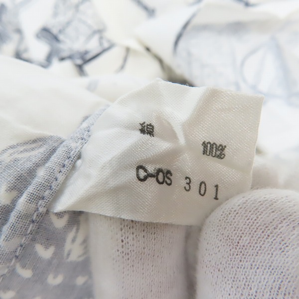 実際に弊社で買取させて頂いたPaul Smith london/ポールスミス ロンドン 半袖 シャツ 総柄 ホワイト /Lの画像 3枚目