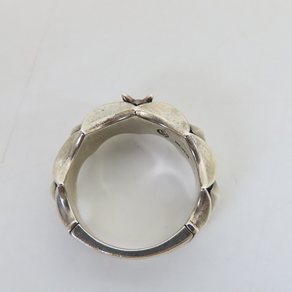 実際に弊社で買取させて頂いたBloody Mary/ブラッディマリー カラペスリング 1ダイヤ 18号の画像 5枚目