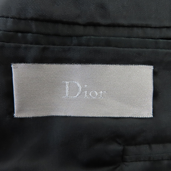 実際に弊社で買取させて頂いた【JPタグ】Dior HOMME/ディオールオム 06SS エディ期 ウール 2B テーラードジャケット 6EH1077023/46の画像 2枚目