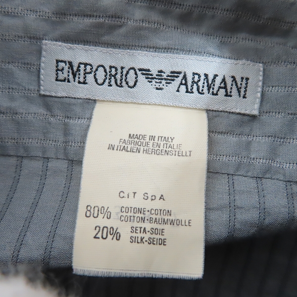 実際に弊社で買取させて頂いたEMPORIO ARMANI/エンポリオ アルマーニ 長袖 シャツ グレー/Lの画像 2枚目