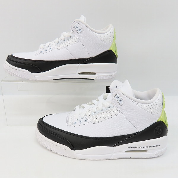 実際に弊社で買取させて頂いたFRAGMENT DESIGN×NIKE/フラグメントデザイン×ナイキ AIR JORDAN 3 エアジョーダン3 DA3595-100/25.5の画像 3枚目