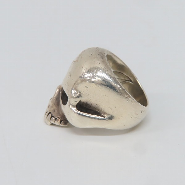 実際に弊社で買取させて頂いたCRAZY PIG/クレイジーピッグ ラージエビルスカルリング/16.5号 の画像 2枚目