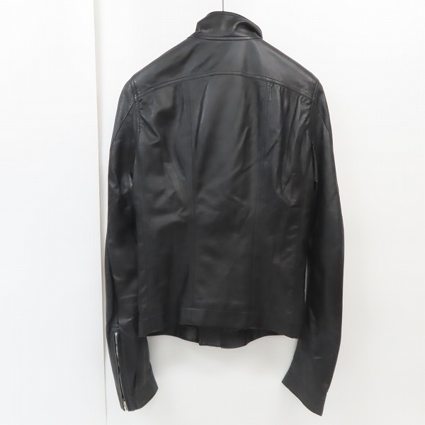実際に弊社で買取させて頂いたRick Owens/リックオウエンス レザージャケット  RU15S4762 LGI/46の画像 1枚目