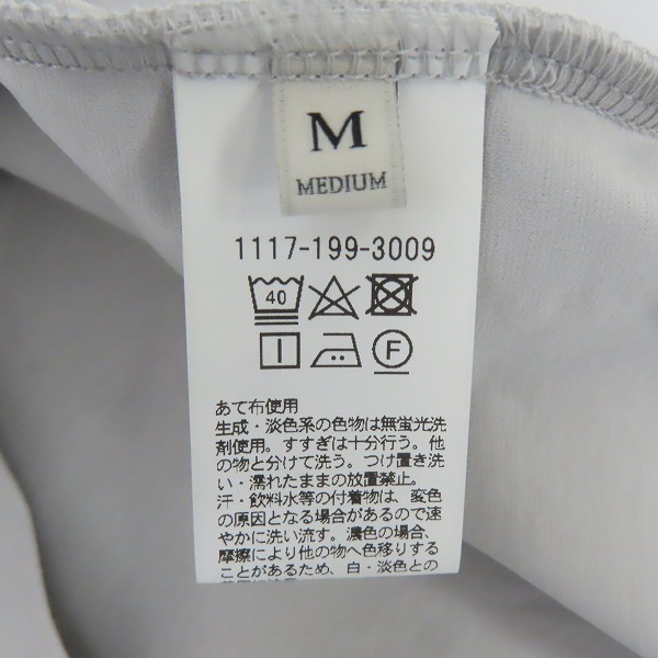 実際に弊社で買取させて頂いたUNITED ARROWS/ユナイテッドアローズ ポンチTシャツ ライトグレー sizeMの画像 3枚目