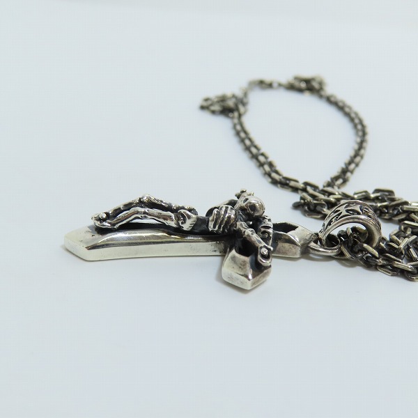 実際に弊社で買取させて頂いたDEAL DESIGN/ディールデザイン スカル/クロス リバイブクロス ネックレスの画像 3枚目