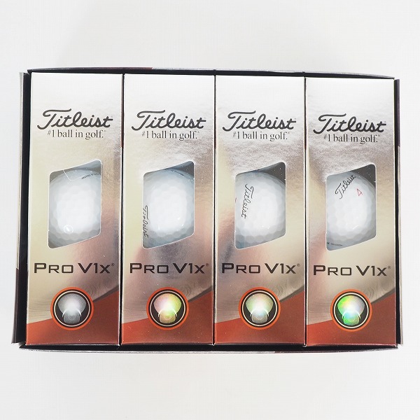 実際に弊社で買取させて頂いた【未使用】Titleist/タイトリスト PRO V1x ゴルフボール ホワイト 1ダース