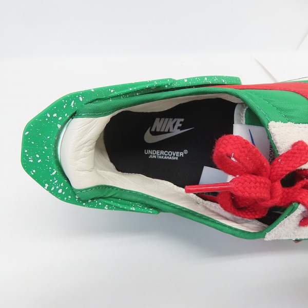 実際に弊社で買取させて頂いたNIKE×UNDERCOVER/ナイキ×アンダーカバー WMNS DAYBREAK LUCKY GREEN/RED デイブレイク CJ3295-300/28.5の画像 4枚目
