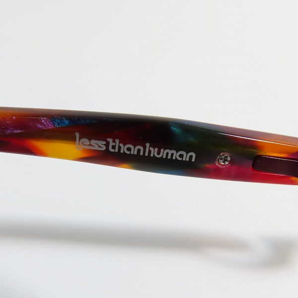 実際に弊社で買取させて頂いたless thanhuman/レスザンヒューマン Suisei スイセイ メガネフレーム アイウェア メタリックレッド系の画像 6枚目