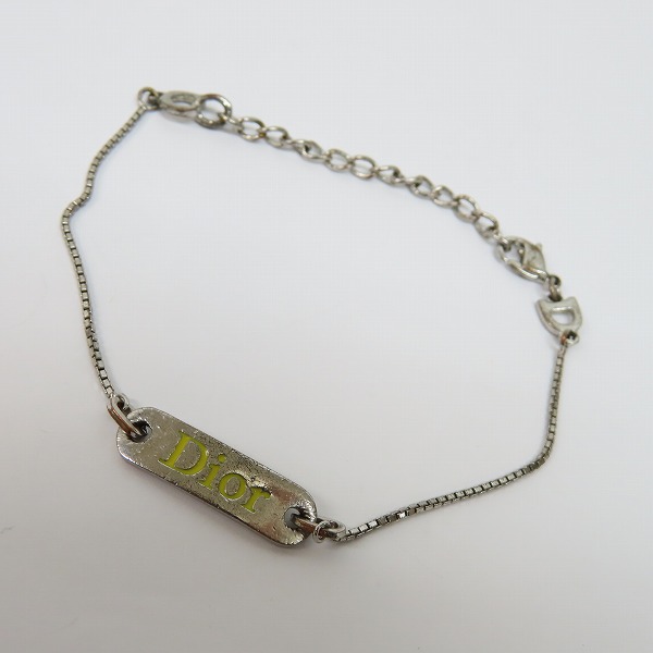 実際に弊社で買取させて頂いたChristian Dior/クリスチャンディオール ロゴプレート ブレスレット