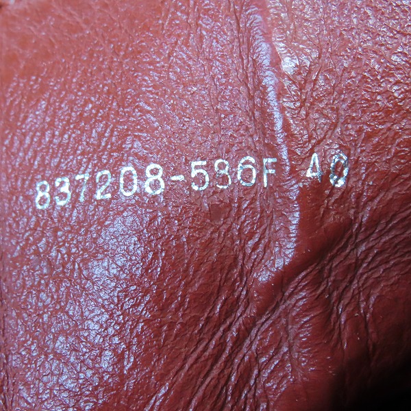 実際に弊社で買取させて頂いたNO ID./ノーアイディー エクセラバックジップブーツ/ヒールブーツ ブラック 837208-586F/40の画像 5枚目