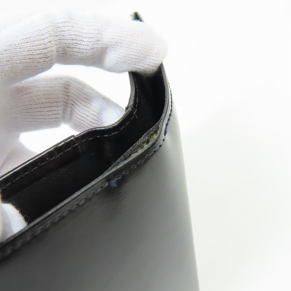 実際に弊社で買取させて頂いたdunhill/ダンヒル レザー ブラック 二つ折り財布の画像 8枚目