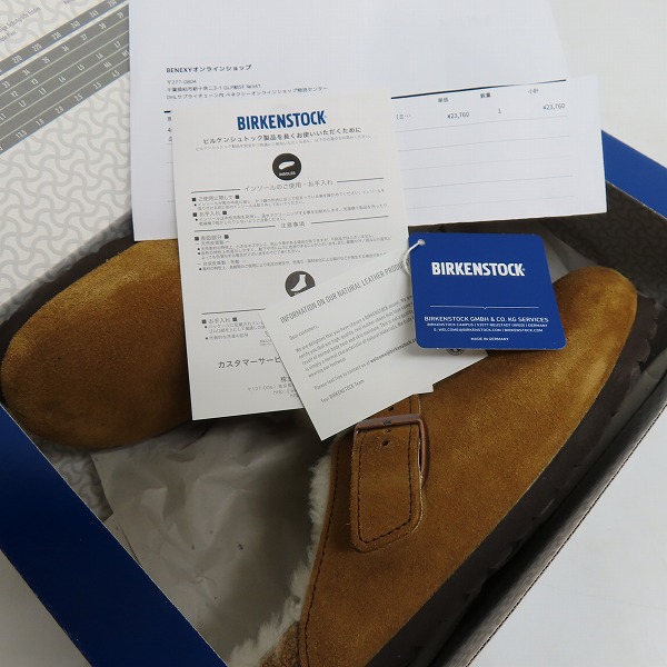 実際に弊社で買取させて頂いたBIRKENSTOCK/ビルケンシュトック BOSTON FUR ボストン ファー サンダル 1001140 26.5の画像 8枚目