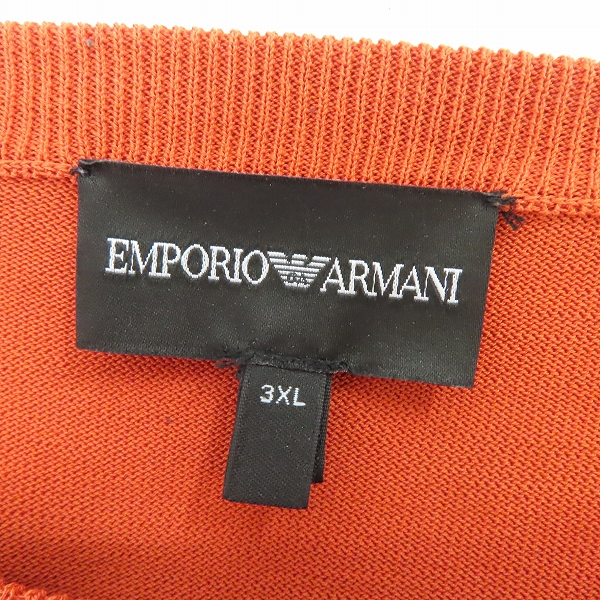 実際に弊社で買取させて頂いたEMPORIO ARMANI/エンポリオアルマーニ 胸ポケット ニット/セーター 3Y1M3H 1MAWZ/3XLの画像 2枚目