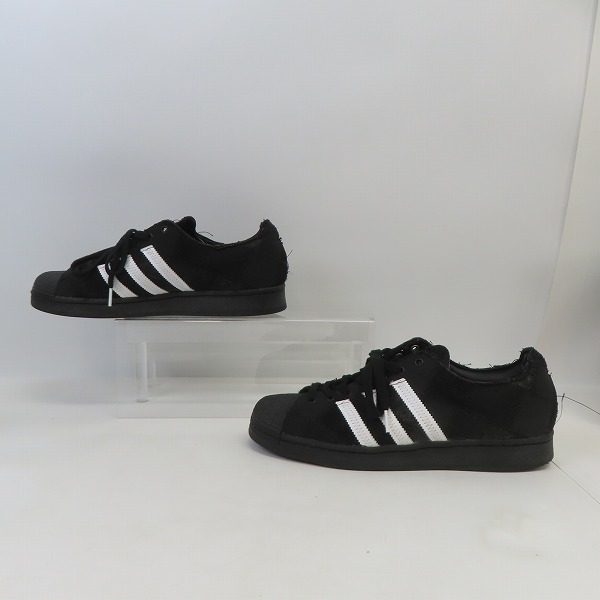 実際に弊社で買取させて頂いたRECOUTURE×atmos×adidas/リクチュール×アトモス×アディダス Superstar Black/スーパースター ブラック GW3473/28の画像 3枚目
