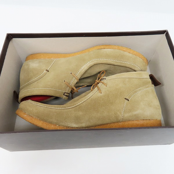 実際に弊社で買取させて頂いたUNLINE by alfredoBANNISTER/アンラインバイアルフレッドバニスター スエード レザーシューズ 5211305006/43の画像 7枚目