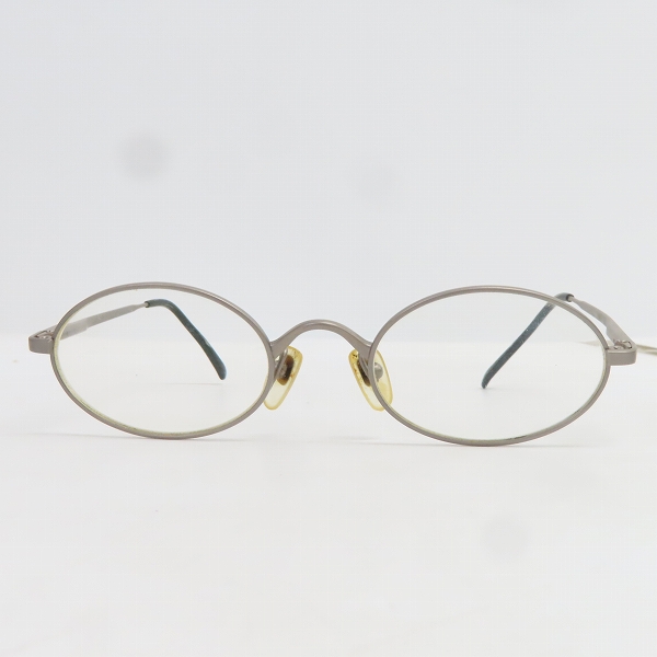 実際に弊社で買取させて頂いたGIORGIO ARMANI/ジョルジオ アルマーニ 度入り 眼鏡/メガネフレーム TITANIUM  オーバル型 122Tの画像 1枚目