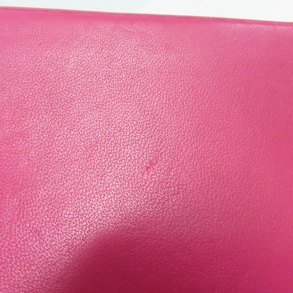 実際に弊社で買取させて頂いたPaul Smith/ポール スミス レザー二つ折り長財布 ピンク系の画像 7枚目