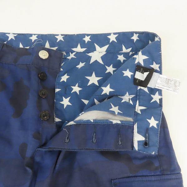 実際に弊社で買取させて頂いたHYDROGEN/ハイドロゲン 迷彩柄 裾ジップ カーゴロングパンツ 30の画像 6枚目