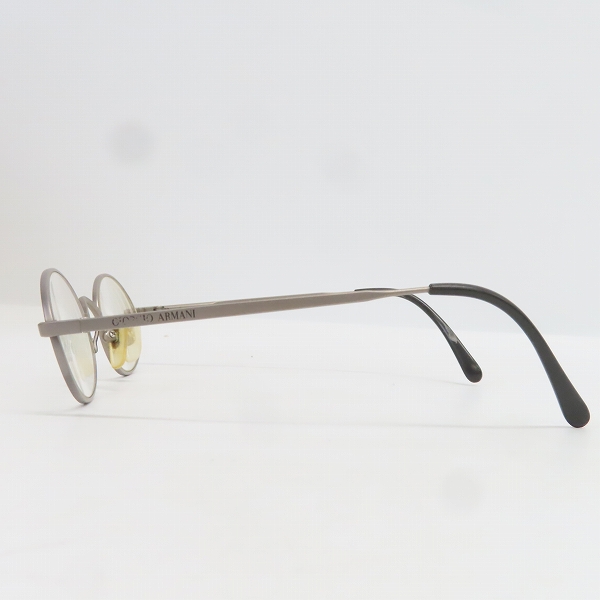 実際に弊社で買取させて頂いたGIORGIO ARMANI/ジョルジオ アルマーニ 度入り 眼鏡/メガネフレーム TITANIUM  オーバル型 122Tの画像 2枚目