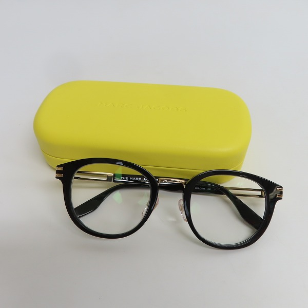 実際に弊社で買取させて頂いたMARC JACOBS/マーク ジェイコブス 度なし メガネフレーム/アイウェア MARC 604  807の画像 9枚目