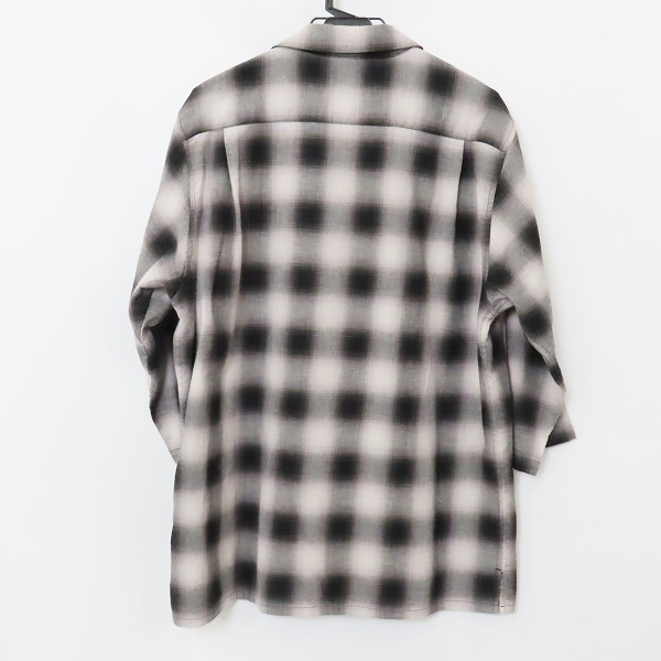 実際に弊社で買取させて頂いたTHE CRIME/クライミー オープンカラー チェック シャツ/XLの画像 1枚目