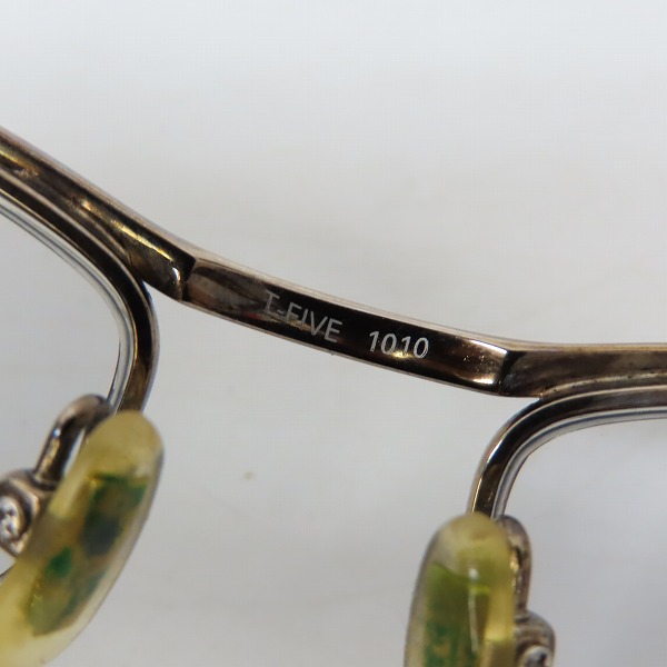 実際に弊社で買取させて頂いたLESS THAN HUMAN×HIP PARADE/レスザンヒューマン×ヒップパレード T-FIVE 1010 度入り 眼鏡/メガネフレームの画像 8枚目