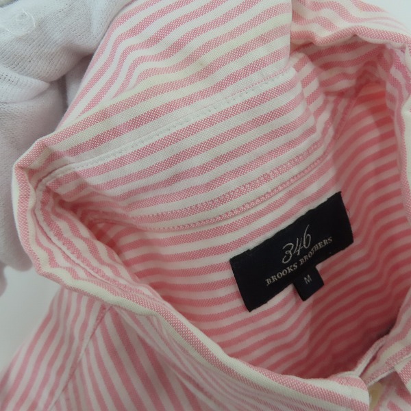 実際に弊社で買取させて頂いたBROOKS BROTHERS/ブルックスブラザーズ 346 ストライプ 半袖シャツ/Mの画像 4枚目