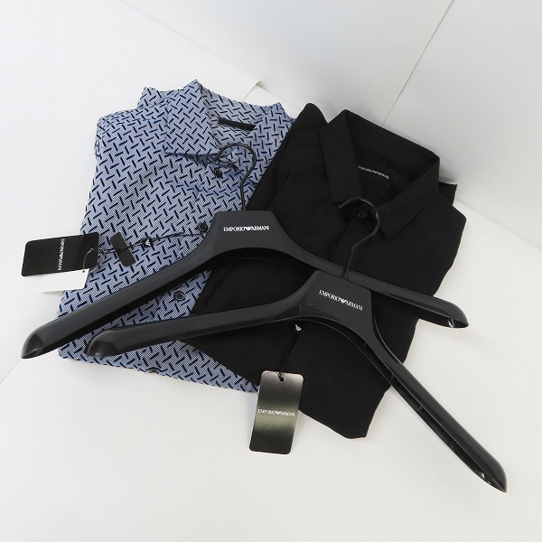 実際に弊社で買取させて頂いた【未使用】EMPORIO ARMANI/エンポリオアルマーニ  総柄 シャツ/長袖 2点セットの画像 7枚目