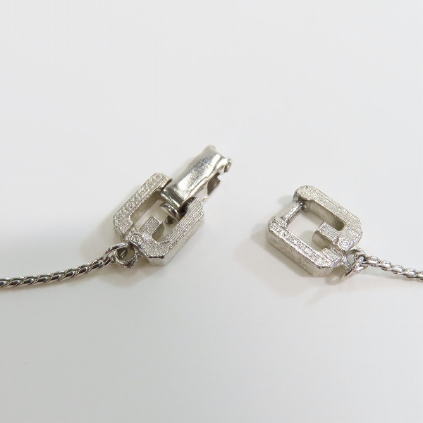 実際に弊社で買取させて頂いたGIVENCHY/ジバンシー スクエア シルバー ネックレスの画像 5枚目