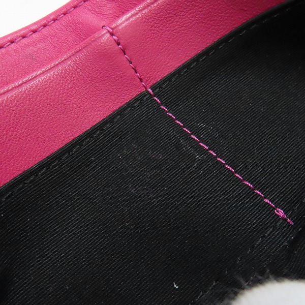 実際に弊社で買取させて頂いたPaul Smith/ポール スミス レザー二つ折り長財布 ピンク系の画像 8枚目
