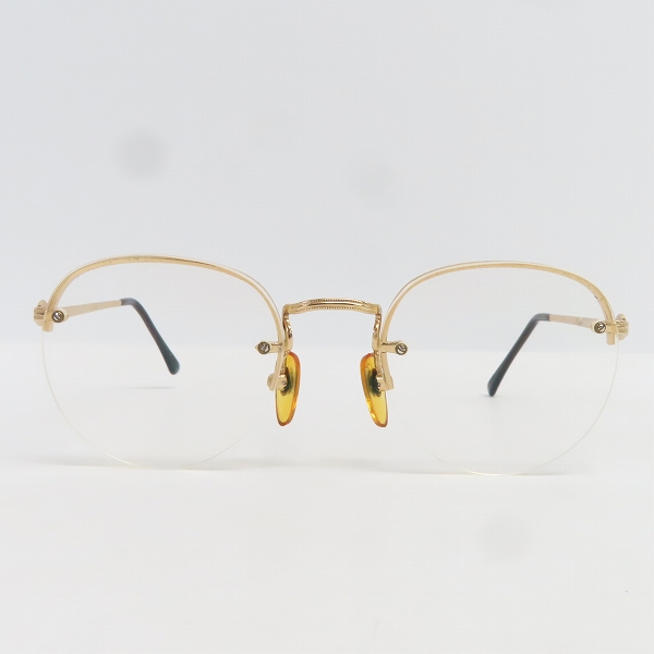 実際に弊社で買取させて頂いたGIORGIO ARMANI/ジョルジオ アルマーニ 度入り 眼鏡/メガネフレーム ハーフリム 61-794の画像 1枚目