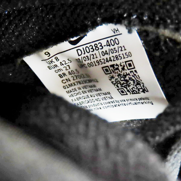 実際に弊社で買取させて頂いた【未使用】NIKE×FRAGMENT DESIGN/ナイキ×フラグメントデザイン DUNK HI/F ダンクハイ ミッドナイトネイビー DJ0383-400/27.0の画像 5枚目