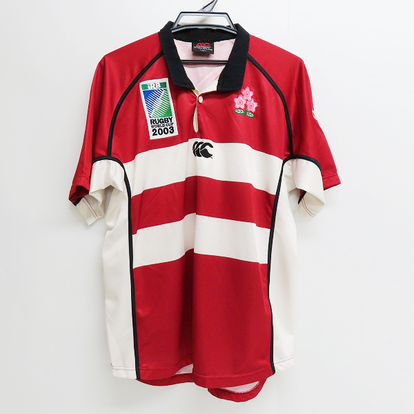 実際に弊社で買取させて頂いたCANTERBURY/カンタベリー ラグビー 日本代表 2003 WORLD CUP ゲームジャージ ユニフォーム M