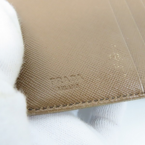 実際に弊社で買取させて頂いたPRADA/プラダ テスートナイロン ラウンドファスナー 二つ折り 財布の画像 5枚目