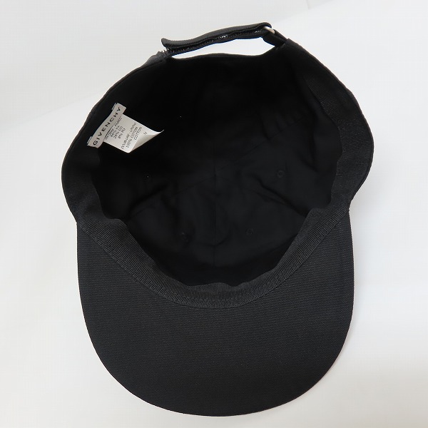 実際に弊社で買取させて頂いたGIVENCHY/ジバンシィ ロゴ刺繍 フラットピークキャップ BPZ001K0CEの画像 4枚目