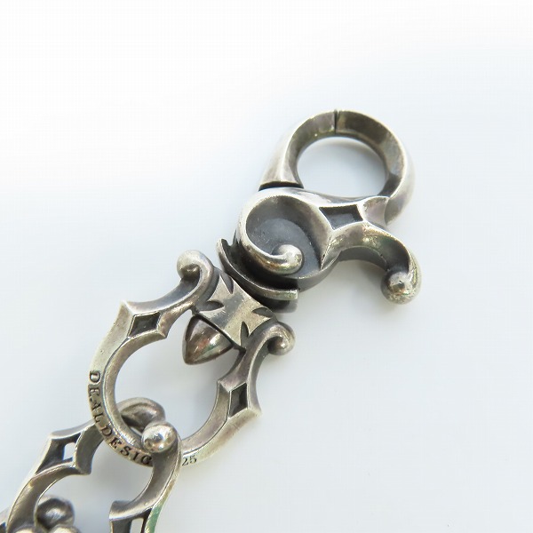 実際に弊社で買取させて頂いたDEAL DESIGN/ディールデザイン エフソリッド キーチェーン シルバー キーホルダー/キーリング 391736の画像 3枚目