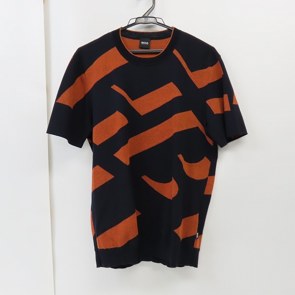 実際に弊社で買取させて頂いたHUGO BOSS/ヒューゴボス ボーダー 半袖ニット/M