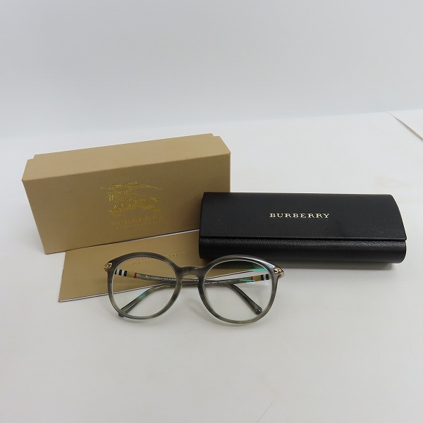 実際に弊社で買取させて頂いたBURBERRY/バーバリー メガネフレーム/アイウェア B2264-Fの画像 8枚目
