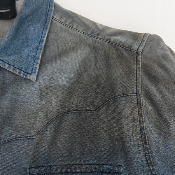 実際に弊社で買取させて頂いたDIESEL BLACK GOLD/ディーゼルブラックゴールド ウエスタン デニムシャツ/2点セットの画像 3枚目