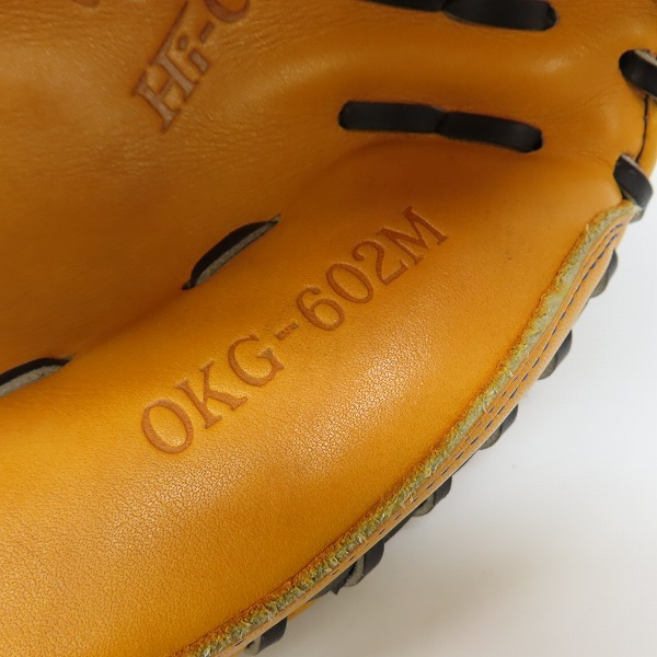 実際に弊社で買取させて頂いたHi-Gold/ハイゴールド 己極 軟式 捕手用/キャッチャーミット 野球グラブ/グローブ OKG-602Mの画像 4枚目