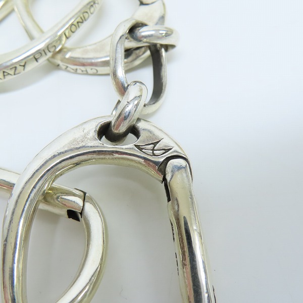 実際に弊社で買取させて頂いたCRAZY PIG/クレイジーピッグ ラージハンドカフリンクブレスレットの画像 6枚目