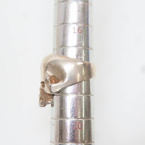 実際に弊社で買取させて頂いたCRAZY PIG/クレイジーピッグ スモール エビルスカルリング 18号の画像 8枚目